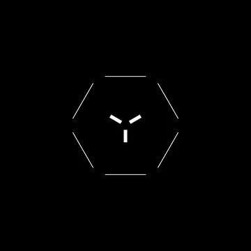 Cyberpunk style element. Hexagon tech design target. Illustrazione stock