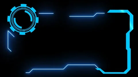 Cyberpunk Style HUD Interface Element Stock-Footage 317223685
