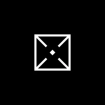 Cyberpunk style rectangle target marker. Stock Illustration