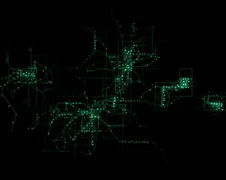 Cyberpunk techno abstract background Stock Illustration