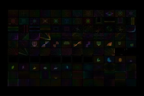 Cyberpunk wireframe grid perspective background collection neon glowing line Stock Illustration
