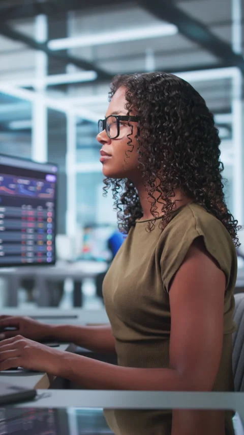 Cybersecurity Analyst Scans Computer For Threats Stock Footage 339912389