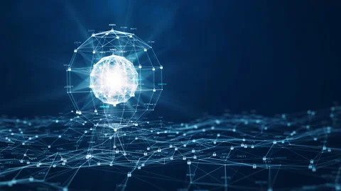 Cybersecurity and Big Data Protection Technology Concept Video. The prominent ro Stock Footage 169274130