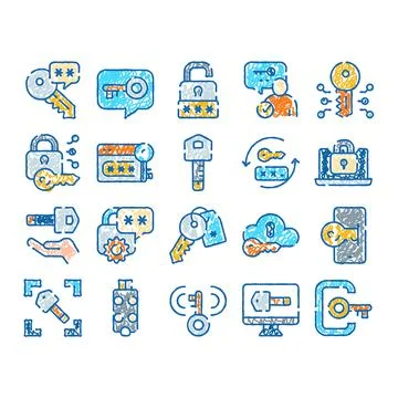 Cybersecurity and data privacy access protection concepts Stock Illustration
