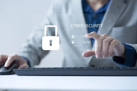 Cybersecurity and data privacy protection concept. And Internet network secur Stock Photos