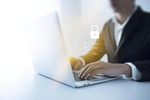 Cybersecurity and data privacy protection concept. And Internet network secur Stock Photos
