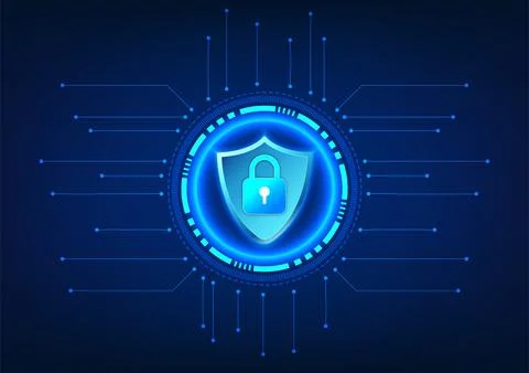 Cybersecurity and Data Privacy technology prevents data theft and data dest.. イラスト素材