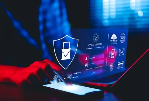 Cybersecurity and Data Protection Concept. Stock Photos