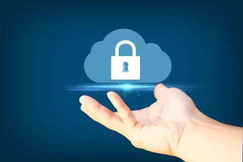 Cybersecurity and information technology security services concept Stock Photos