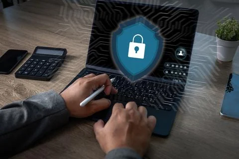 Cybersecurity and privacy IT professional protect data cybersecurity networ.. Stock Photos