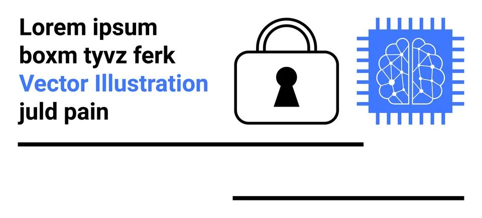 Cybersecurity, artificial intelligence, data protection, tech innovation, pri イラスト素材