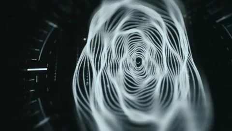 Cybersecurity Breach Warning Close Up displaying system activity Stock Footage 337394459