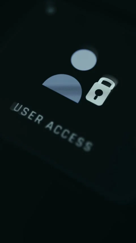 Cybersecurity Breach Warning Dark Technology showing secure data Stock Footage 337394205