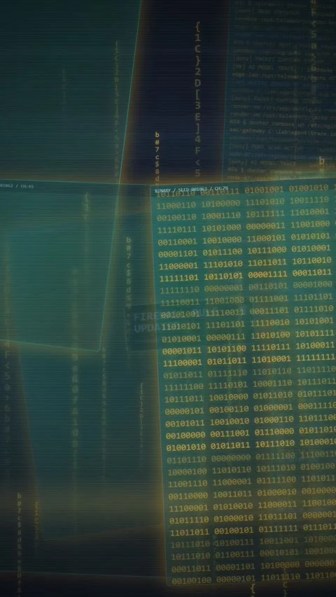 Cybersecurity Breach Warning Screen with Intrusion Detected Alert Stock Footage 335344959