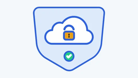 Cybersecurity Cloud Protection and Data Safety 4K Vídeo Stock 346997637