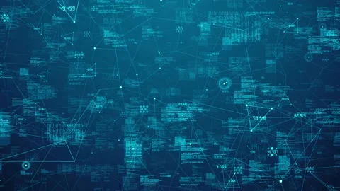 Cybersecurity coding for global using cloud computing big data network connectiv Video stock 162887202