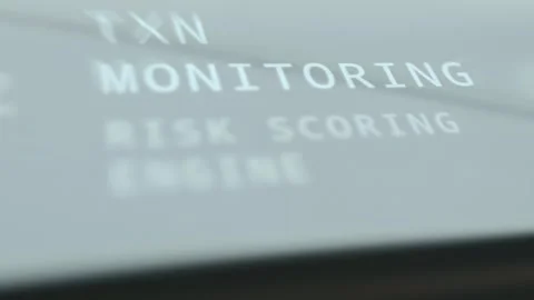 Cybersecurity Compliance Dashboard Close Up showing live status 스톡 동영상 337882746