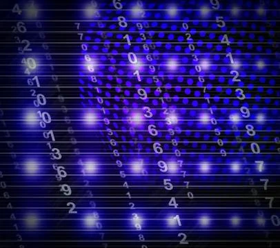 Cybersecurity Concept Digital Cyber Security 2d Illustration Illustrazione stock