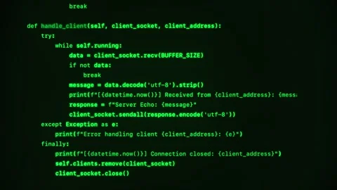 Cybersecurity Concept with Green Programming Code 動画素材 321284706