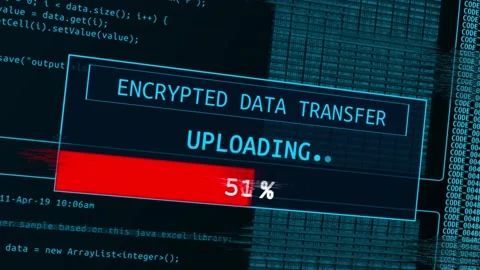 Cybersecurity concept. Hacker code and programming on a computer screen. Stock Footage 151427885