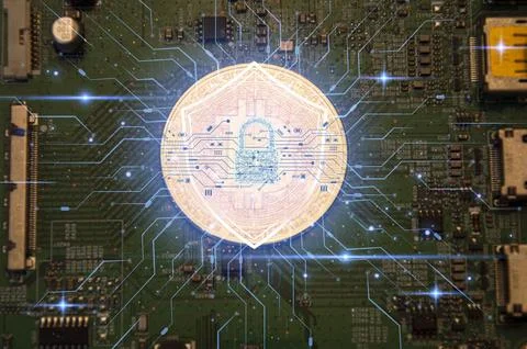 Cybersecurity concept, user privacy security and encryption, secure interne.. Stock Photos