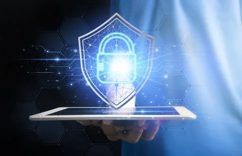 Cybersecurity concept, user privacy security and encryption, secure interne.. Stock Photos