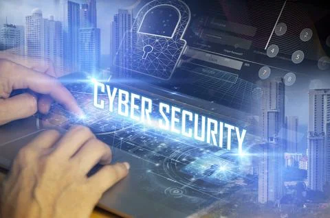 Cybersecurity concept, user privacy security and encryption, secure interne.. Stock Photos