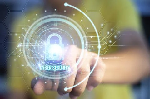 Cybersecurity concept, user privacy security and encryption, secure interne.. Stock Photos