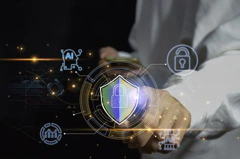 Cybersecurity concept, user privacy security and encryption, secure interne.. 写真素材