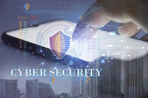 Cybersecurity concept, user privacy security and encryption, secure interne.. 스톡 사진