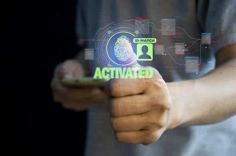 Cybersecurity concept, user privacy security and encryption, secure interne.. Stock Photos