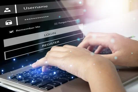 Cybersecurity concept, user privacy security and encryption, secure interne.. 写真素材