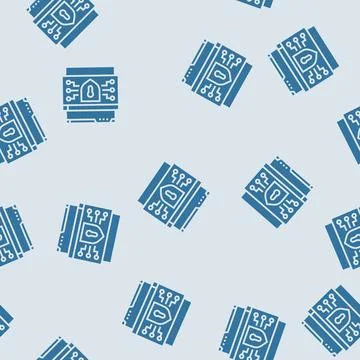 Cybersecurity cyberbullying glyph seamless pattern Stockillustratie