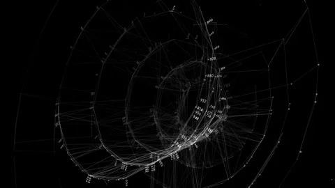 Cybersecurity Data Processing Tunnel with Advanced Network Intelligence Flow Stock Footage 334082688