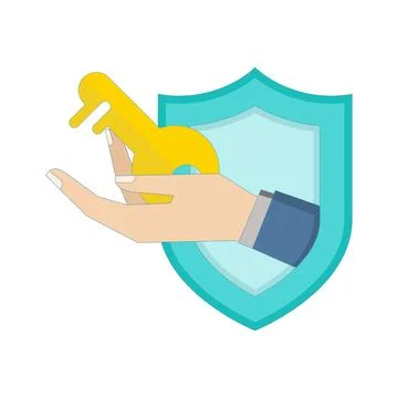 Cybersecurity, data protection and online privacy concept. Stock Illustration