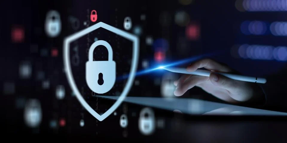 Cybersecurity Data Protection for Enterprise Network Security and Informati.. Foto stock