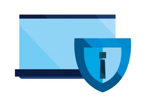 Cybersecurity data protection Stock Illustration
