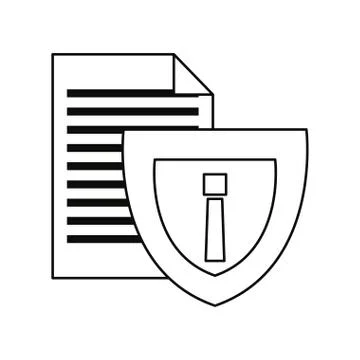 Cybersecurity data protection Illustrazione stock