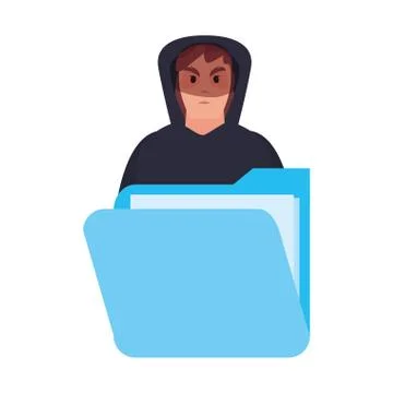 Cybersecurity data protection Illustrazione stock