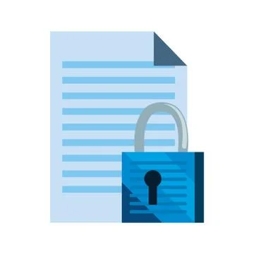 Cybersecurity data protection Illustrazione stock