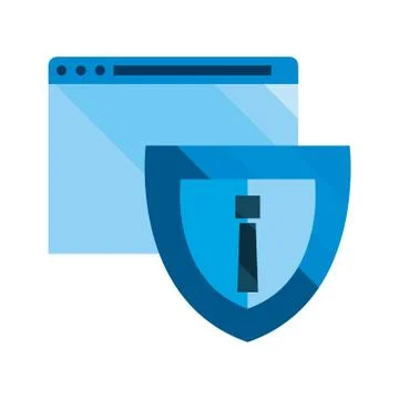 Cybersecurity data protection Stock Illustration