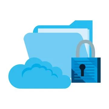 Cybersecurity data protection Stock Illustration