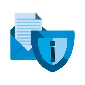 Cybersecurity data protection Illustrazione stock