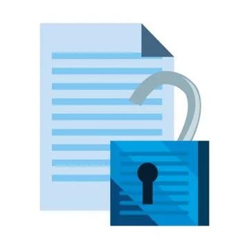 Cybersecurity data protection Illustrazione stock