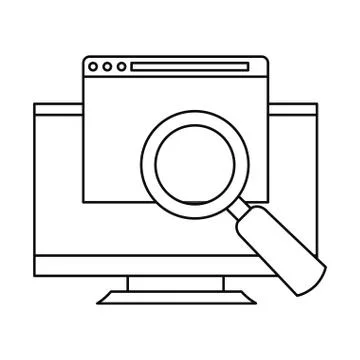 Cybersecurity data protection Illustrazione stock