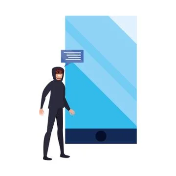 Cybersecurity data protection Stock Illustration