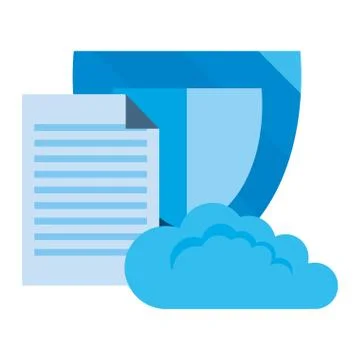 Cybersecurity data protection Stock Illustration