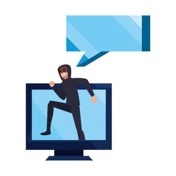 Cybersecurity data protection Illustrazione stock