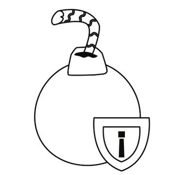 Cybersecurity data protection Illustrazione stock