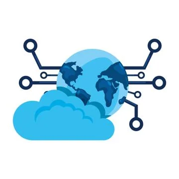 Cybersecurity data protection Stock Illustration